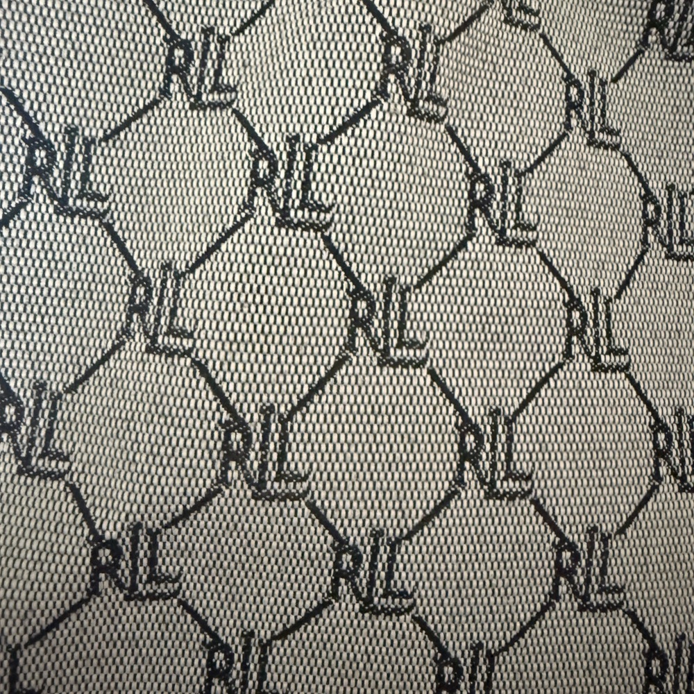 Ralph Lauren Black and Cream Geometric Fabric